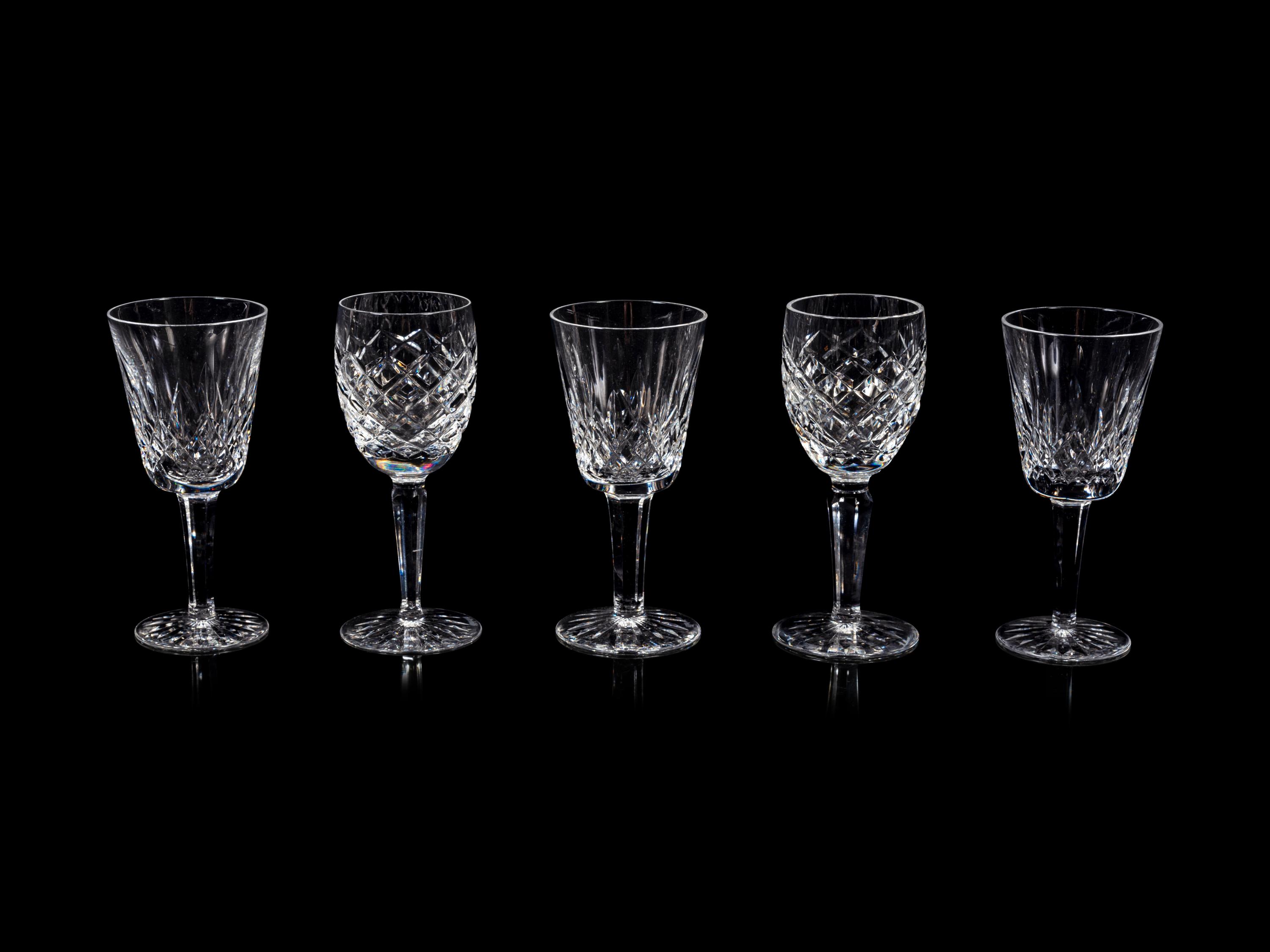 A Group of Waterford Glass Stemware