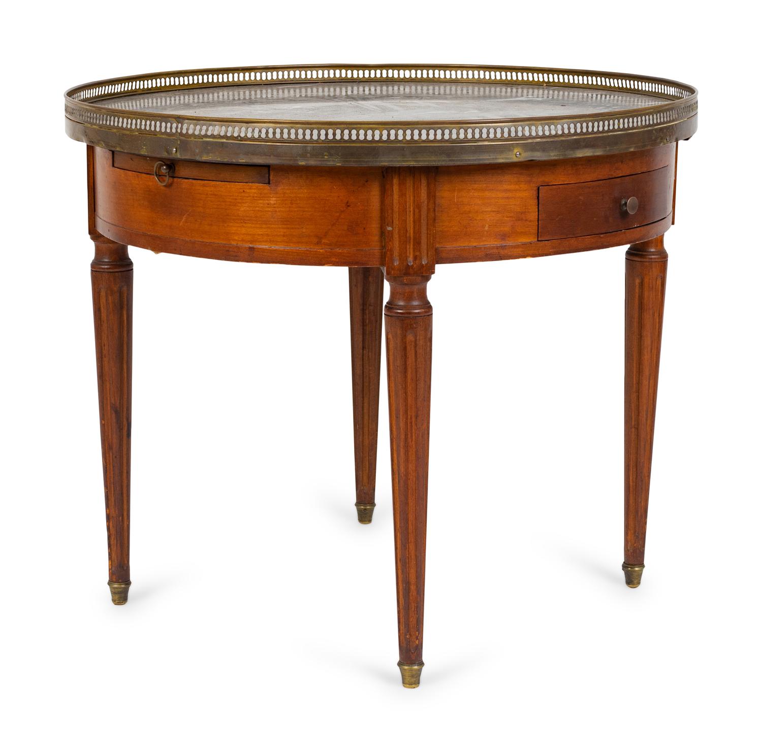 A Louis XV Style Marble-Top Low Table