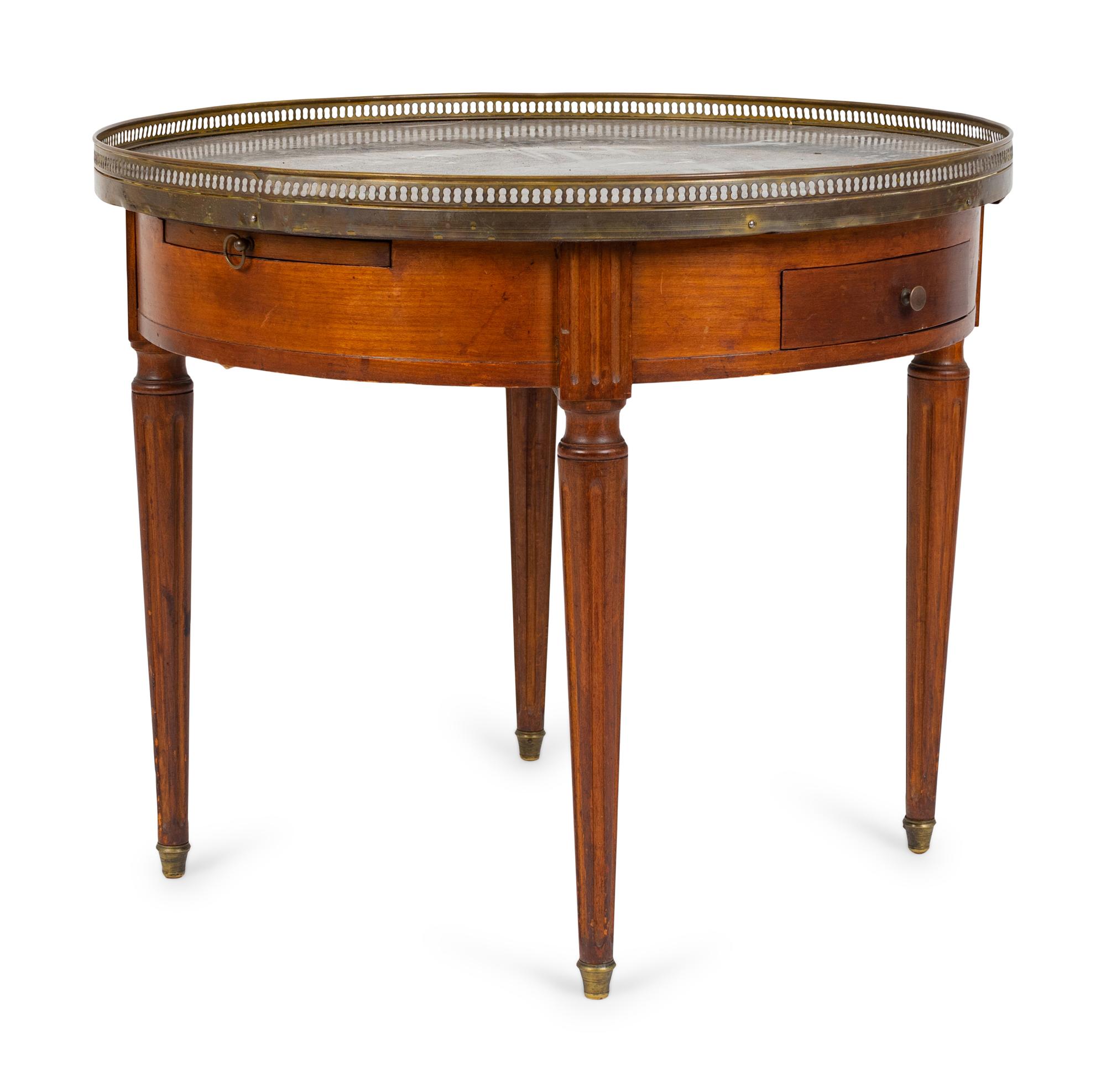 A Louis XV Style Marble-Top Low Table