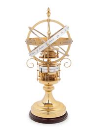 An English Brass Combination Orrery, Armillary Sphere and Annular Clock