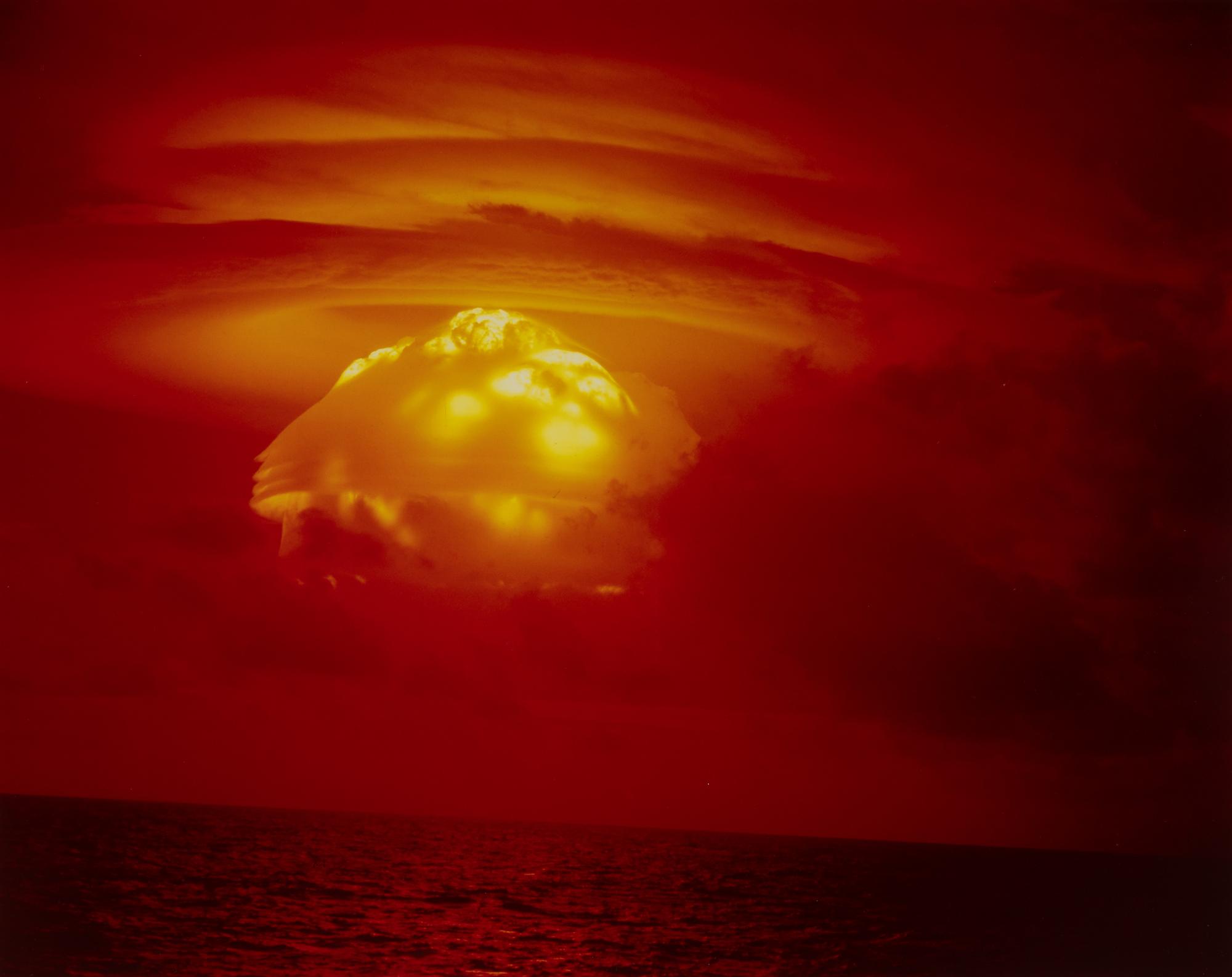 [OPERATION CASTLE - BRAVO TEST]. Photograph of the Castle Bravo test March 1, 1954 (but printed 2009).