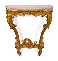 A Louis XV Style Carved Giltwood Console — 19TH CENTURY