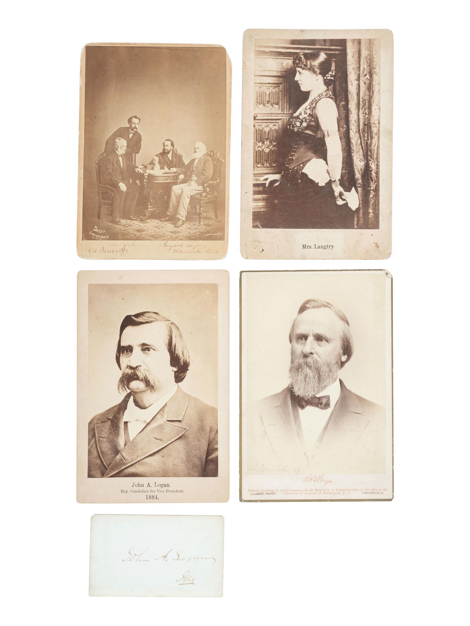 [EARLY PHOTOGRAPHY]. 20+ photographs of 19th century politicians, abolitionists, & authors.