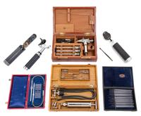 A Group of Medical Devices Width of largest case 13 1/2 inches. — EARLY 20TH CENTURY AND LATER
