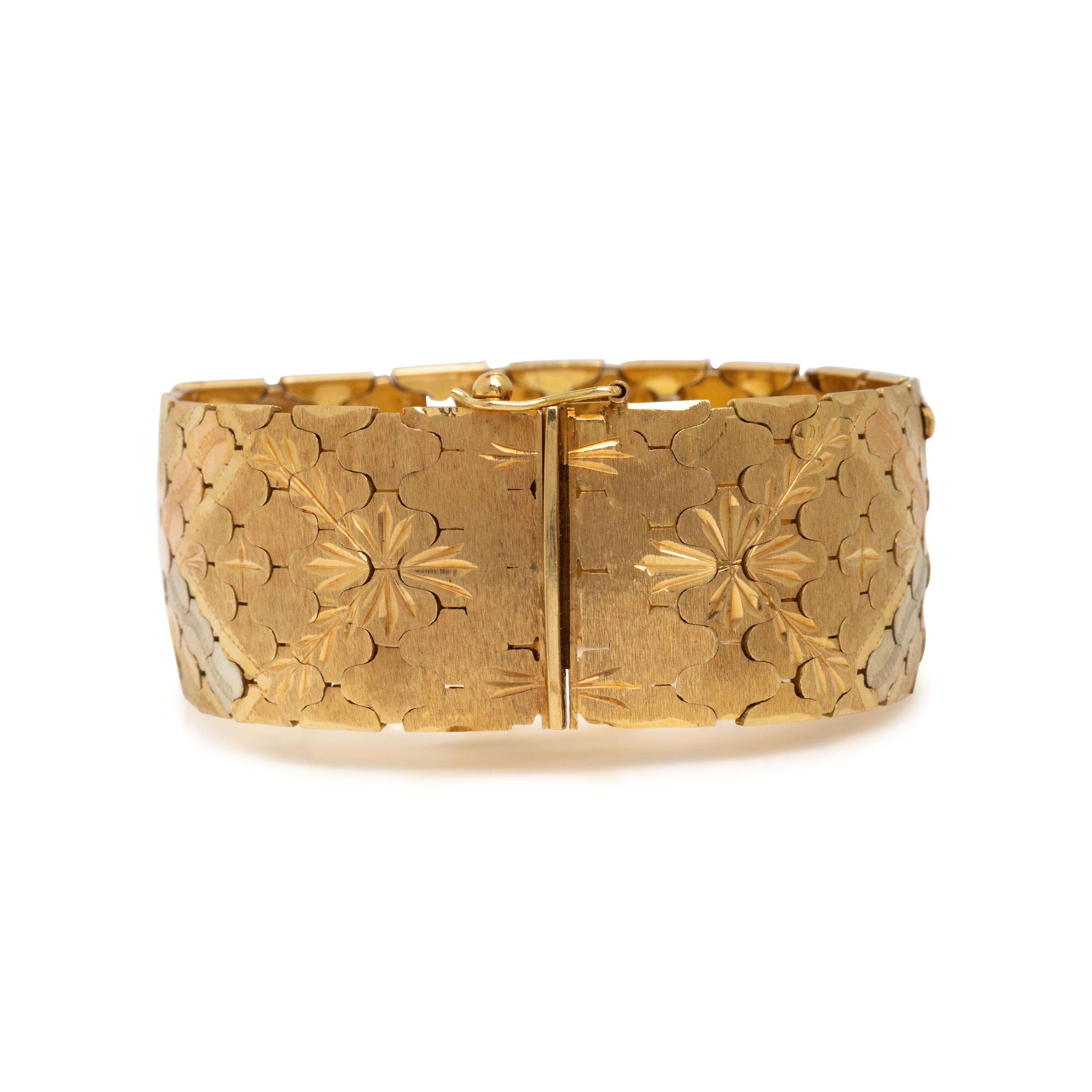 Tricolor Gold Bracelet