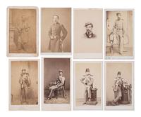 [CIVIL WAR]. A group of 26 CDVs of members of the 7th New York State Militia, Cos. G, H, K, and Engineers.