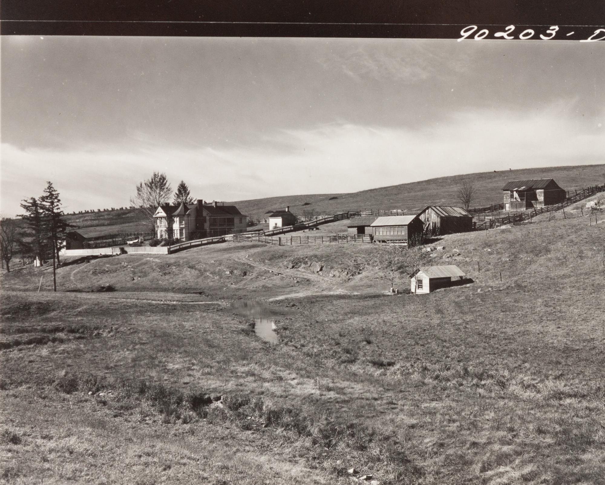 A group of five photographs ( Parishoners Peeling Tomatoes, Bardstown, KY, 1940; Breathitt County, KY, 1940; Radford, VA Farm, 1941; Riner, VA , 1941; Cattle Guard, 1941)