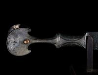 A Luristan Bronze Dagger with Gold and Silver Inlay Hilt