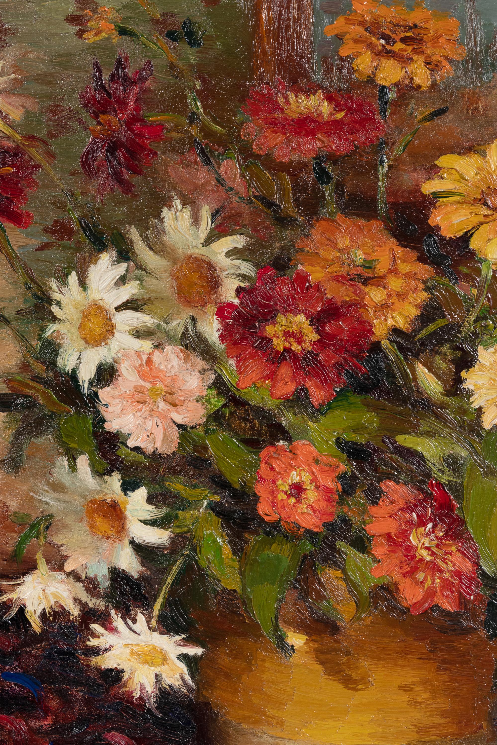Zinias et anthemis