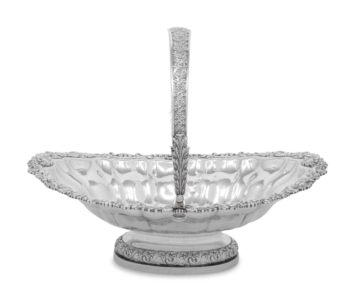 A Paul Storr George IV Silver Cake Basket