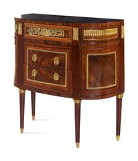 A Louis XVI Style Gilt Bronze Mounted Chest of Drawers