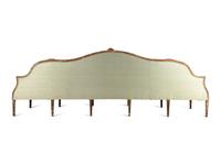 A George III Giltwood Confidante Sofa