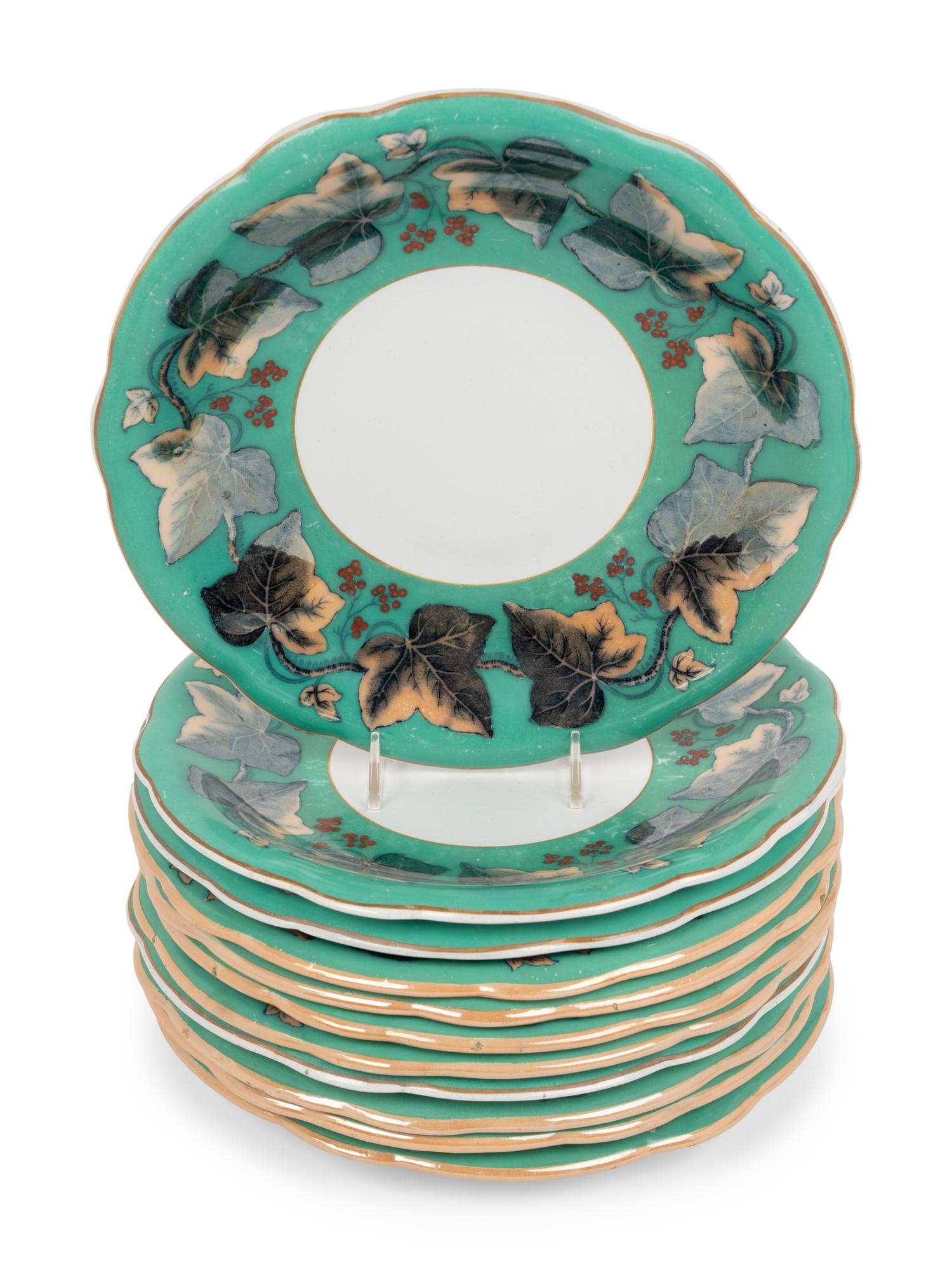 An English Ceramic Dessert Service