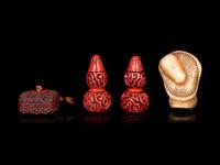 Four Japanese Netsuke