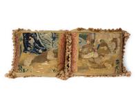 A Group of Eight French Aubusson Tapestry Pillows