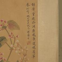 Two 'Bird and Flowers' Paintings — 唐鴻（1926-2018）及惲壽平（款）花鳥圖兩卷