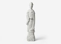 A Large Chinese Blanc De Chine Porcelain Figure of a Meiren