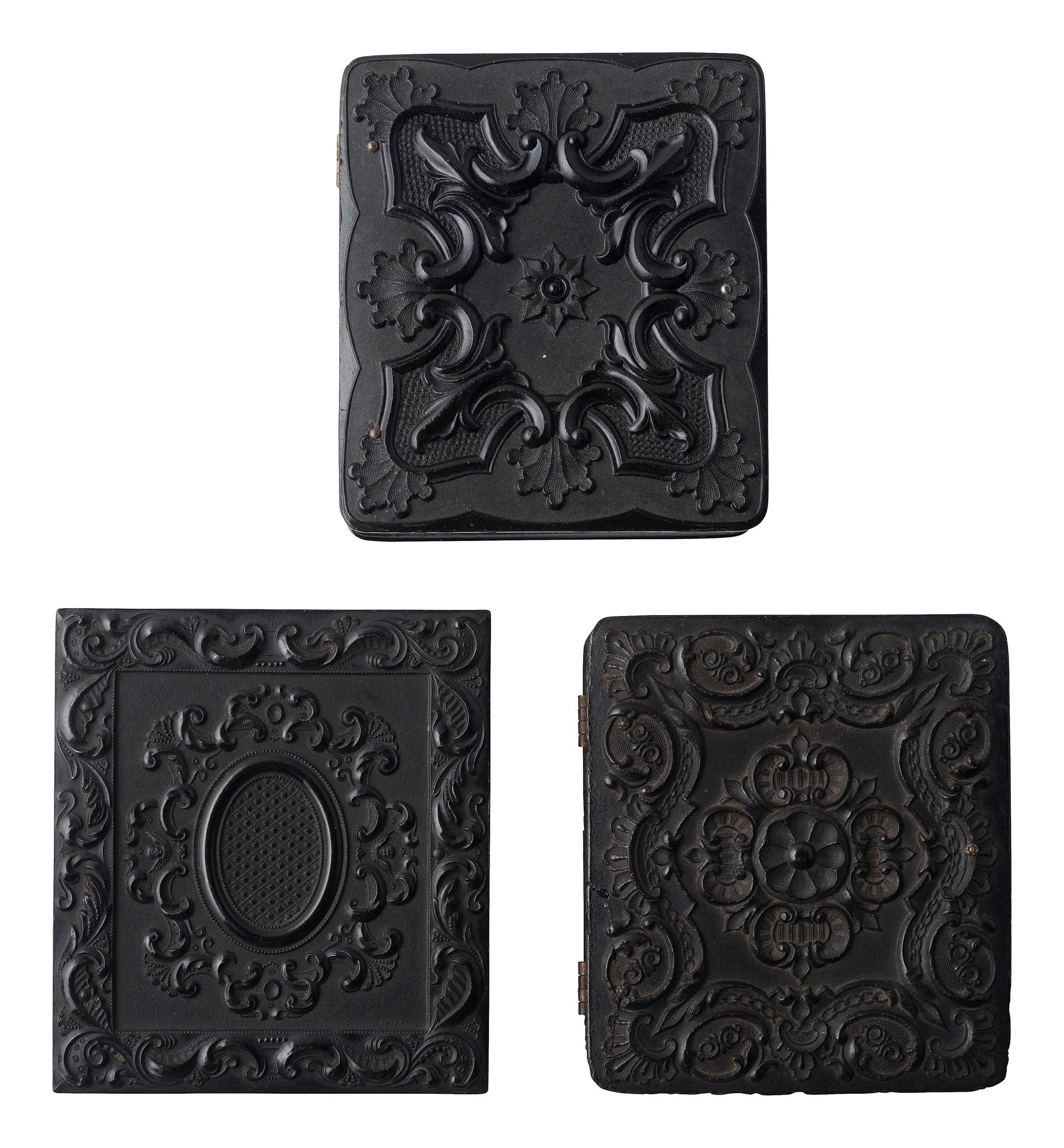 [EARLY PHOTOGRAPHY]. 16 daguerreotypes and ambrotypes with affectionately posed adults and children