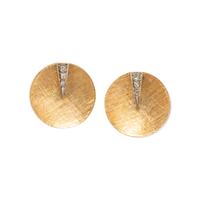 YELLOW GOLD AND DIAMOND EARRINGS