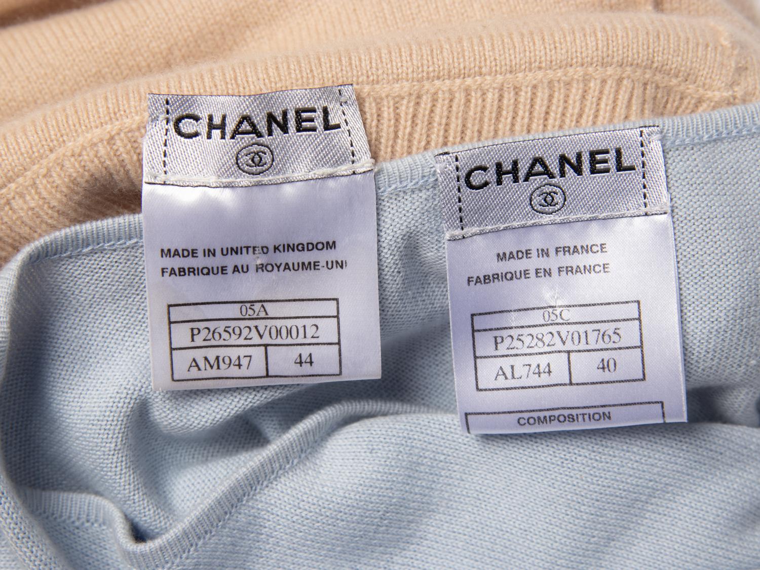 Chanel, Two Knit Tops