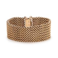 SEAMAN SCHEPPS, YELLOW GOLD BRACELET