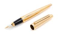 An S.T. Dupont Gold-Plated Ellipsis Fountain Pen