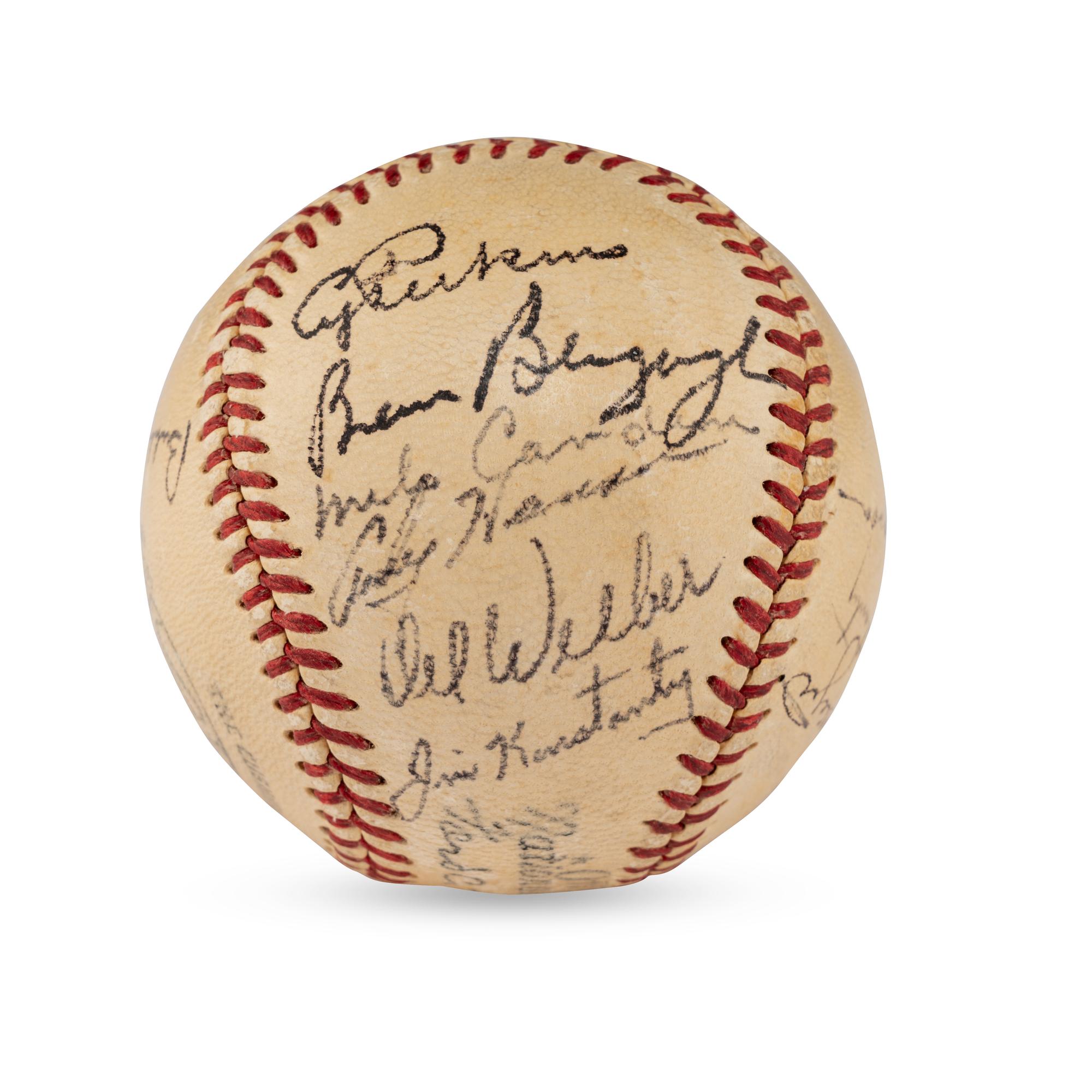 A 1951 Philadelphia Phillies Team Signed Autograph Baseball