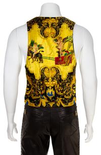 A Gianni Versace Velvet Men's Vest, Size 48.