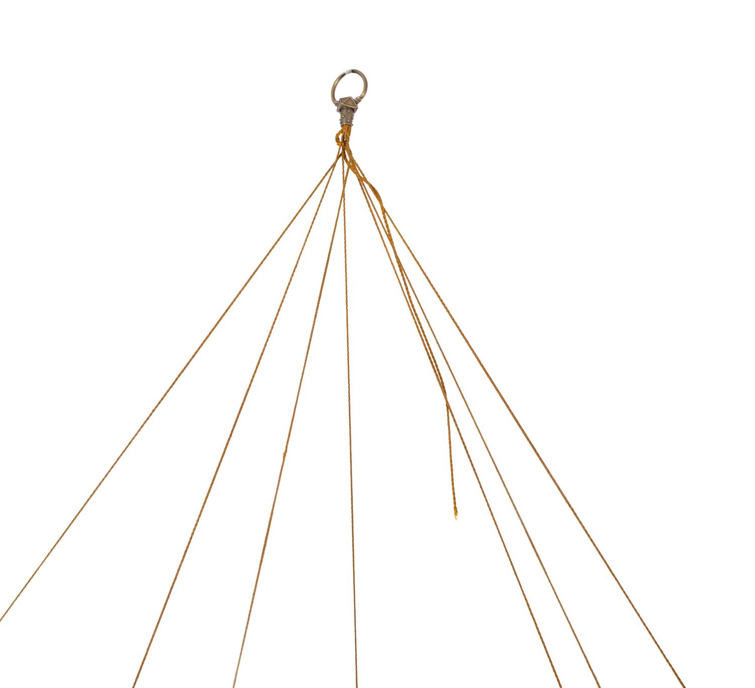 A Fortuny Silk Scheherazade Three-Tier Chandelier Shade — 20TH CENTURY