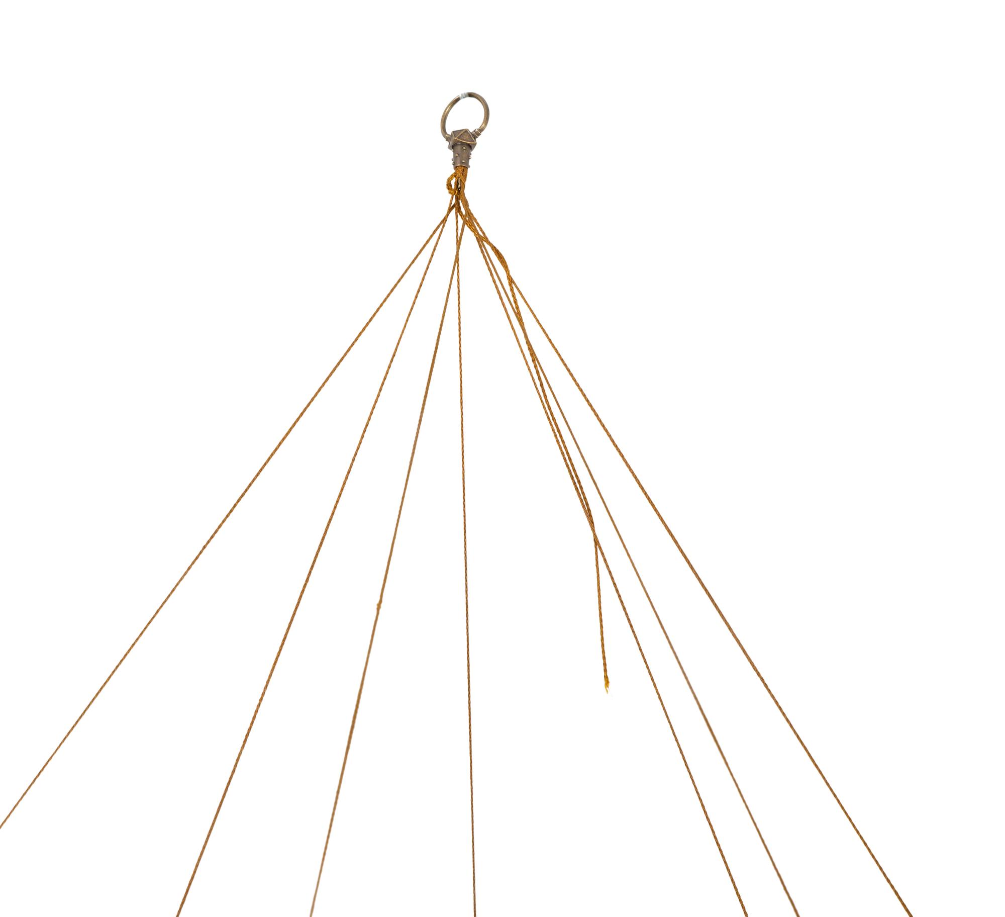 A Fortuny Silk Scheherazade Three-Tier Chandelier Shade — 20TH CENTURY