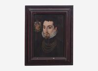Portrait of an Elizabethan Man, Possibly Edmund Huddleston , 1562