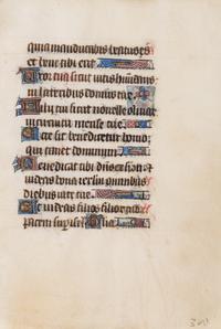 [BOOK OF HOURS]. A group of 25 leaves from medieval and renaissance manuscripts and printed books, including 5 or more from Otto Ege’s Fifty Original Leaves from Medieval Manuscripts. Western Europe: XII-XVI Century [compiled Cleveland, c.1950] and Original Leaves from Famous Bibles: Nine Centuries, 1121-1935 A.D [Compiled Cleveland, c.1950]. Various sizes, including: