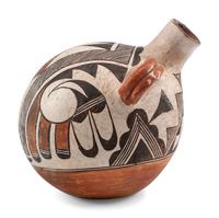 Acoma Painted Pottery Canteen