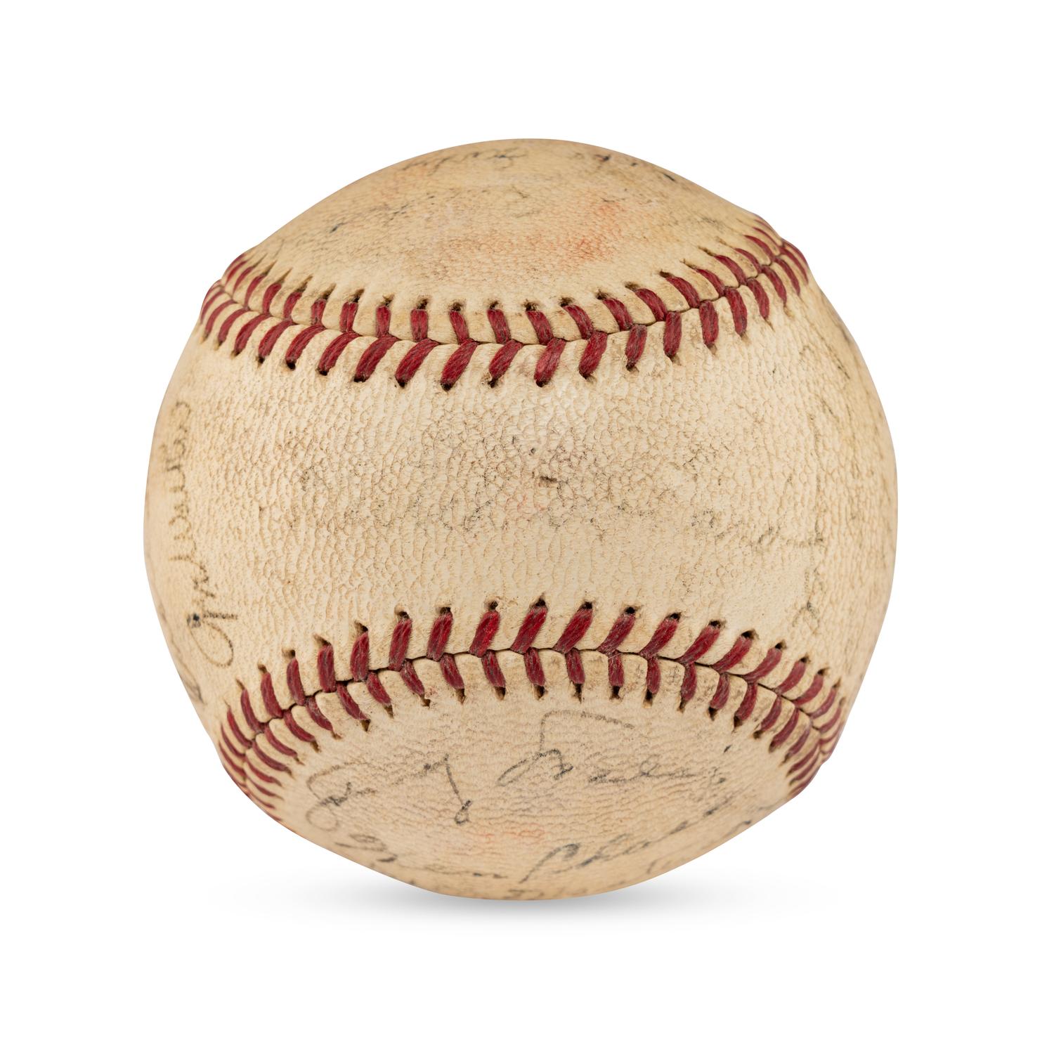 A 1940 Washington Senators Team Signed Autograph Baseball