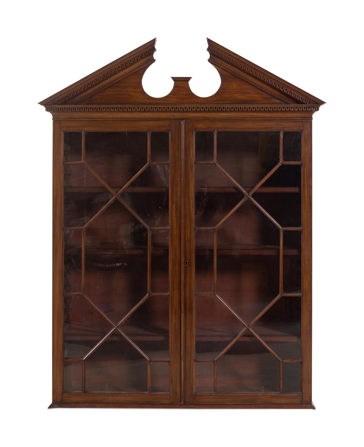 A George III Style Mahogany Secretary Bookcase Superstructure