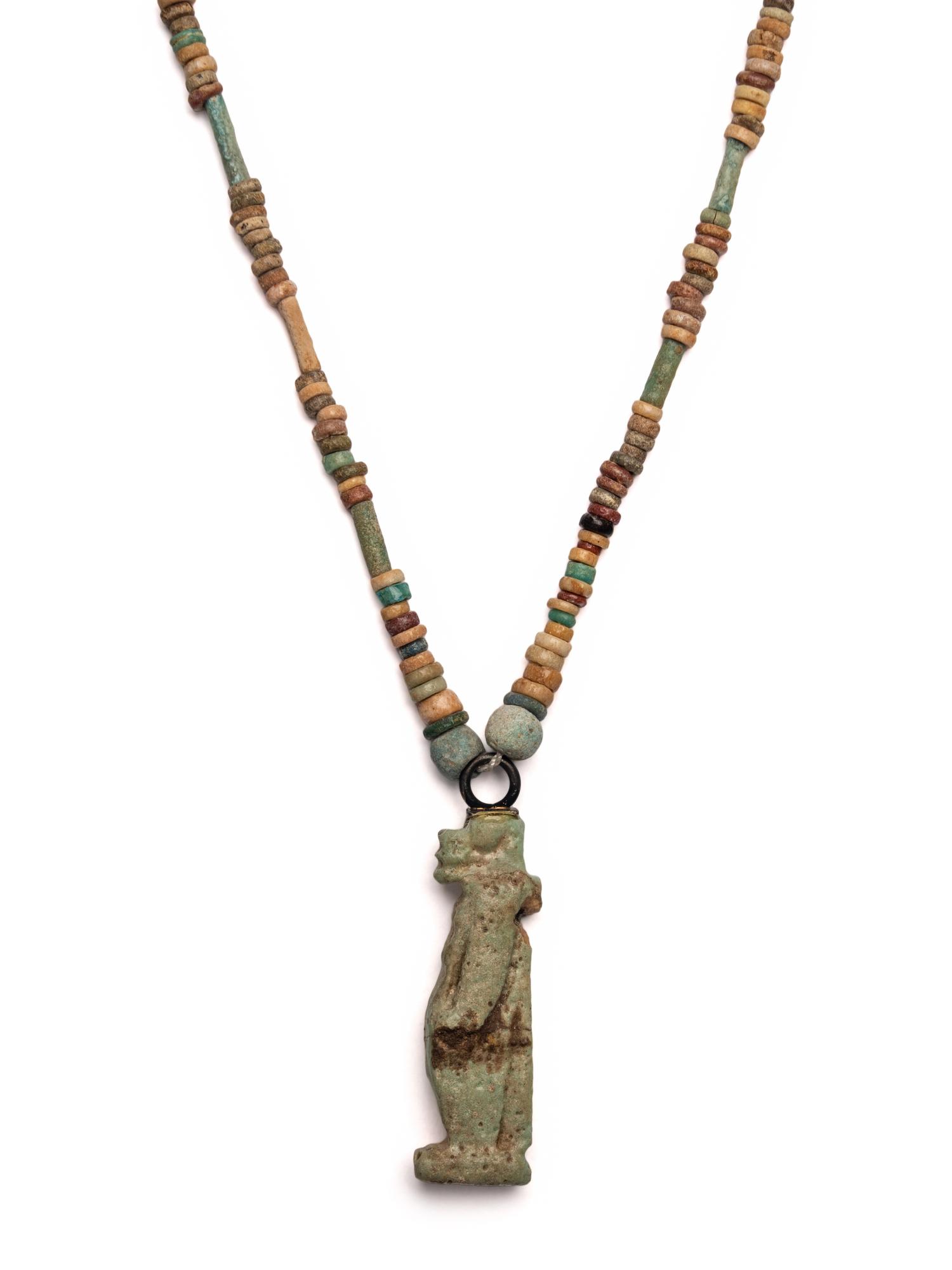 Two Egyptian Bead and Faience Necklaces