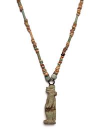 Two Egyptian Bead and Faience Necklaces