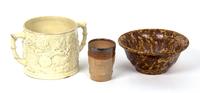 Three English Pottery Articles Height of tallest 6 1/2 inches. — 19TH/20TH CENTURY