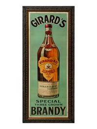 A Porcelain Girard’s Brandy Sign