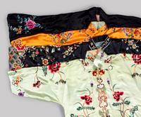 Four Chinese Embroidered Silk Ladies' Jackets