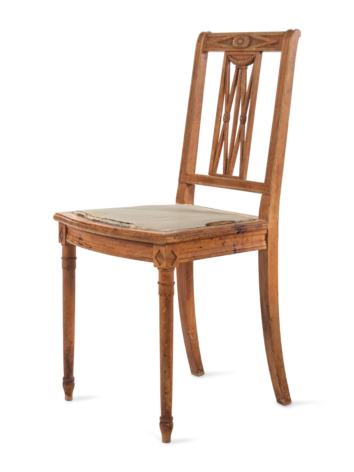 A Set of Four Italian Side Chairs