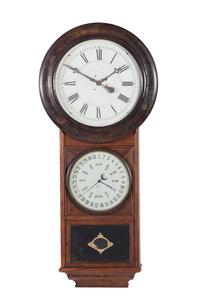A Welch, Spring & Co. Perpetual Calendar Wall Clock