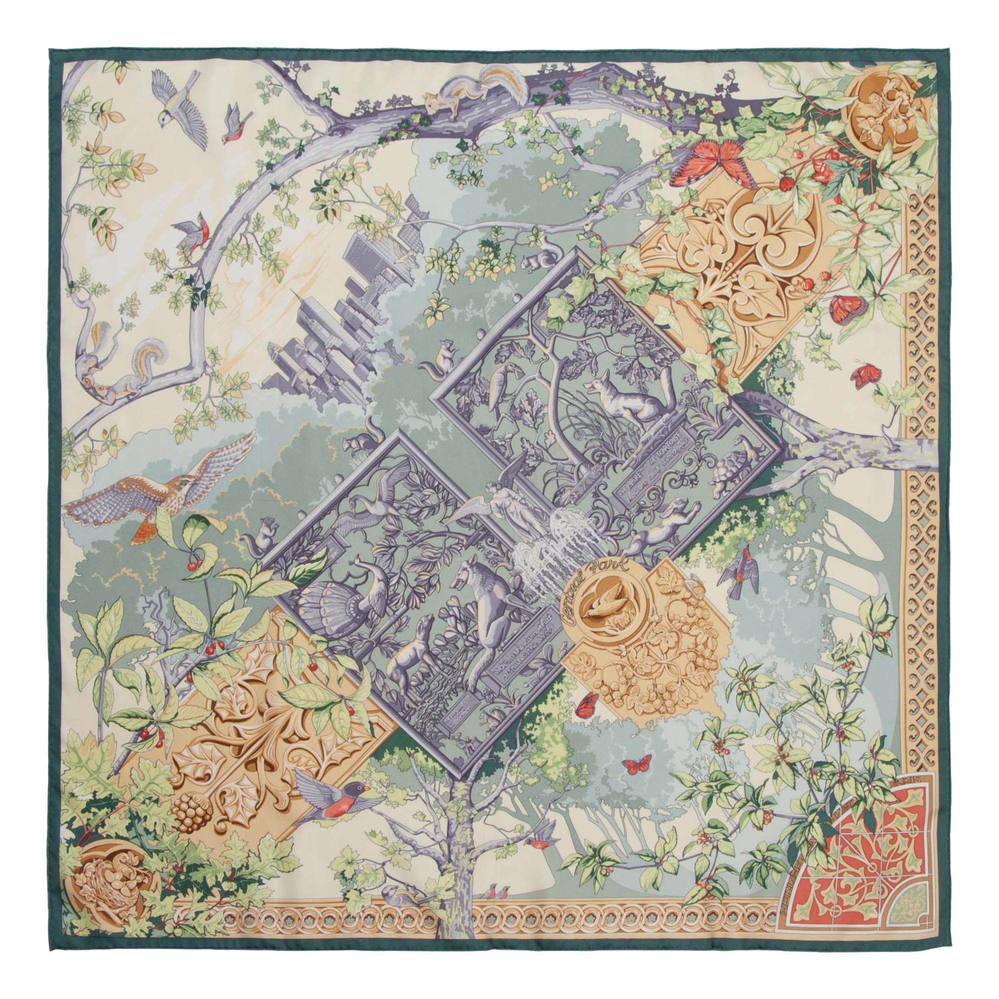 Four Hermès 90cm Cashmere and Silk Scarves