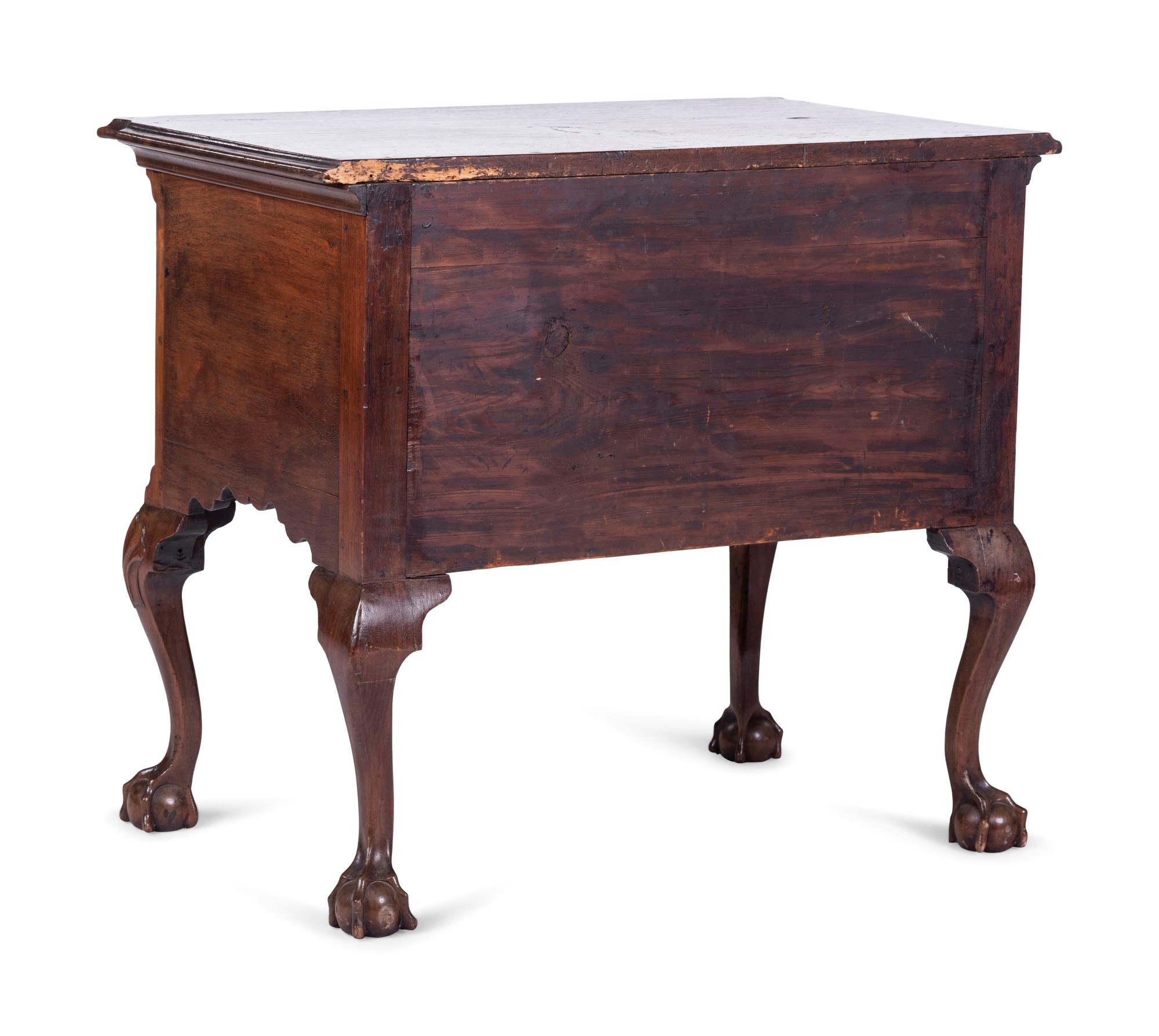 A Chippendale Style Carved Walnut Claw-and-Ball Foot Dressing Table — LIKELY LATE 19TH/EARLY 20th CENTURY INCORPORATING EARLIER ELEMENTS