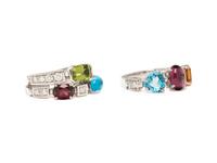 BULGARI, COLLECTION OF MULTI-GEM AND DIAMOND 'ALLEGRA' RINGS