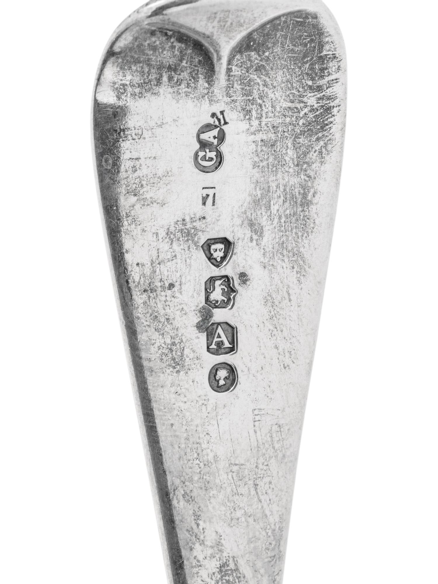 Eight English Silver Table and Flatware Articles