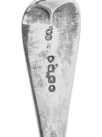 Eight English Silver Table and Flatware Articles
