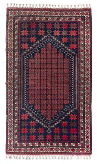 An Afghan Wool Rug 7 feet 11 inches x 5 feet 4 1/4 inches. — EARLY 20TH CENTURY