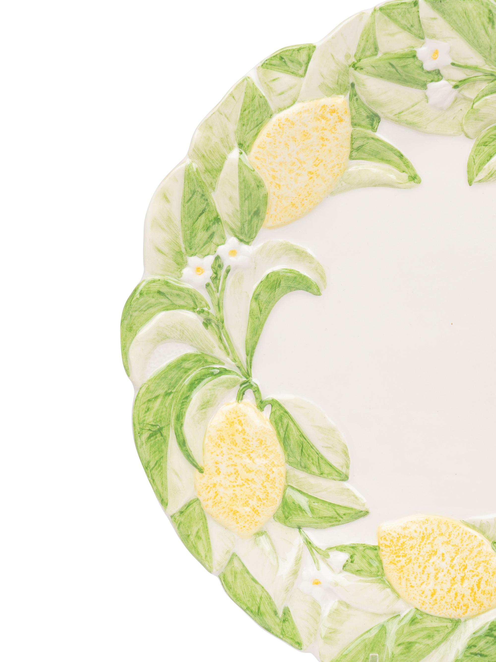 A Set of Three Italian Glazed Earthenware Articles