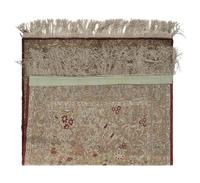 An Isfahan Silk and Metallic Thread Pictorial Rug